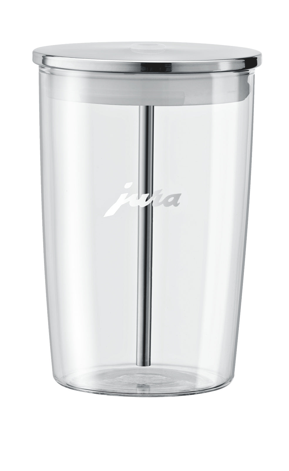Recipiente de leche de cristal